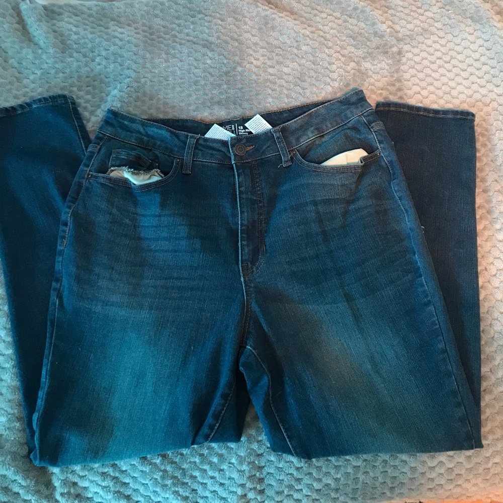 time and tru jeans high rise skinny